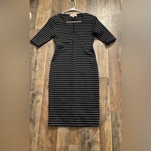 Navy $ Tan Striped Philosophy Dress 🔷